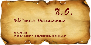 Németh Odisszeusz névjegykártya